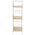 3-Layer Book Shelf Oak 60x27.6x90.5 cm Engineered Wood