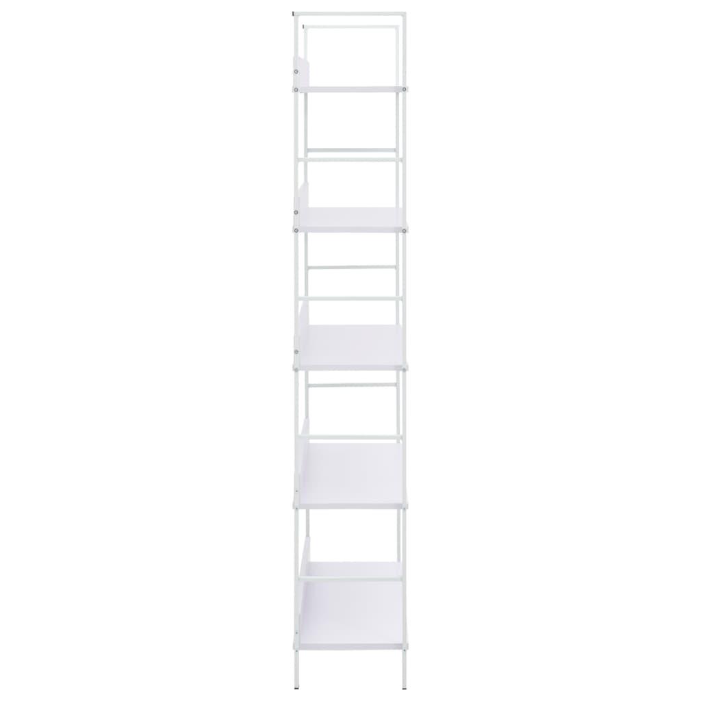 5-Layer Book Shelf White 60x27.6x158.5 cm Engineered Wood