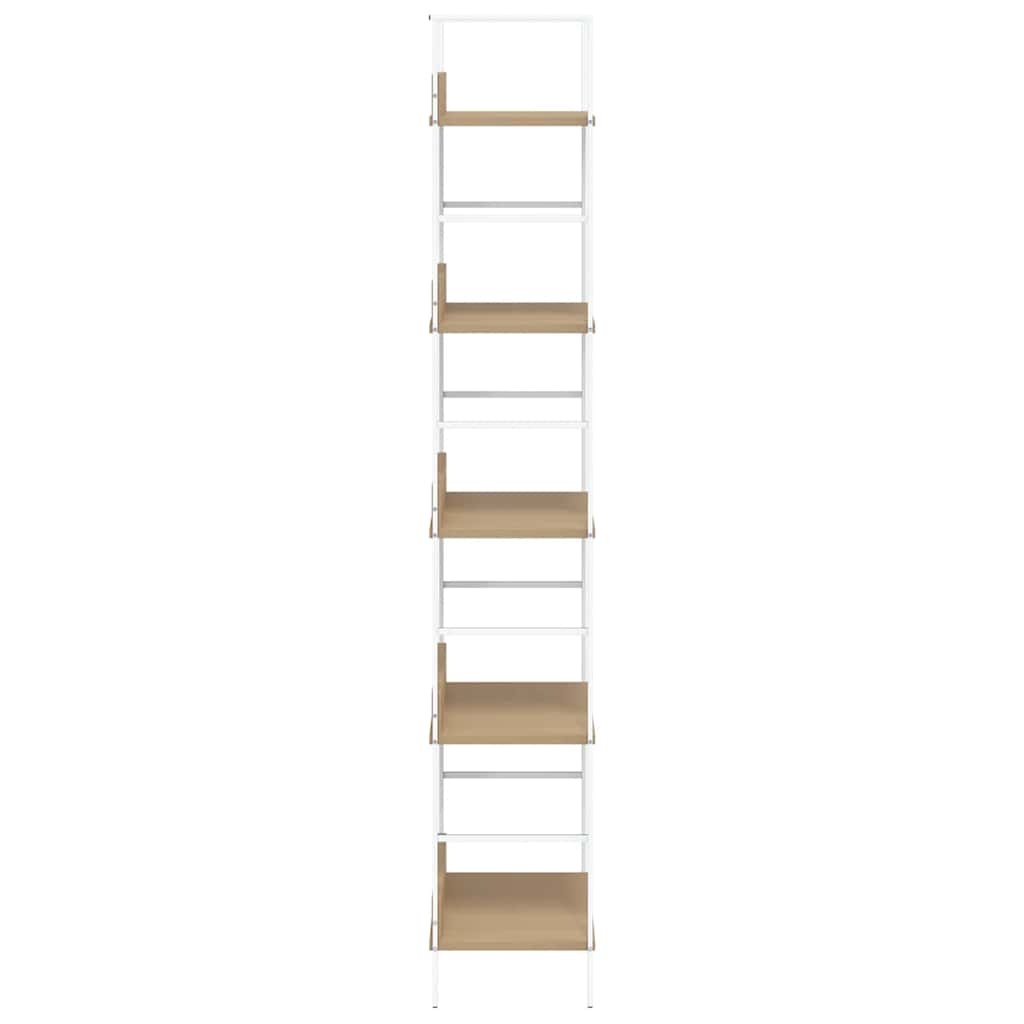 5-Layer Book Shelf Oak 60x27.6x158.5 cm Engineered Wood