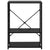Microwave Cabinet Black 60x39.6x79.5 cm Engineered Wood