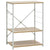 Microwave Cabinet White and Oak 60x39.6x79.5 cm Engineered Wood