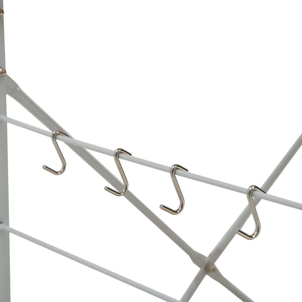 Microwave Cabinet White and Oak 60x39.6x79.5 cm Engineered Wood