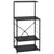 Microwave Cabinet Black 60x39.6x123 cm Engineered Wood