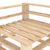 Garden Pallet Sofa 3-Seater Wood