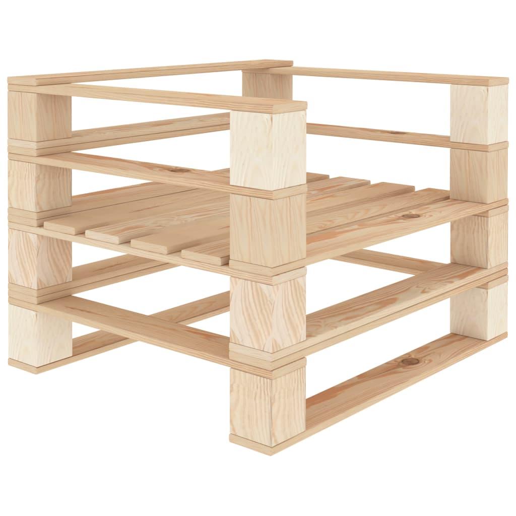 5 Piece Garden Lounge Set Pallets Wood