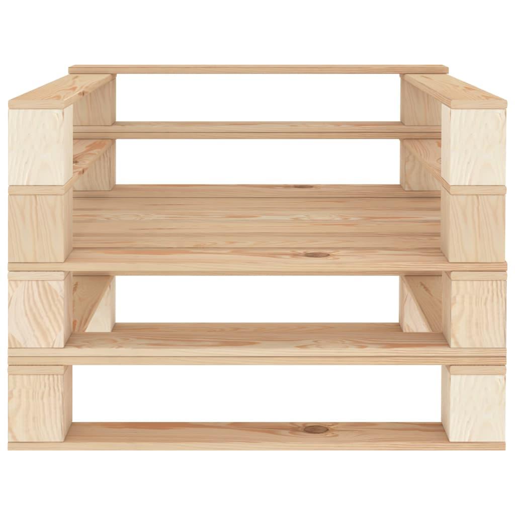 7 Piece Garden Lounge Set Pallets Wood