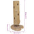 Wine Rack for 8 Bottles 40x30x80 cm Solid Teak Wood