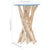 Coffee Table with Glass Top 35x35x50 cm Solid Teak Wood