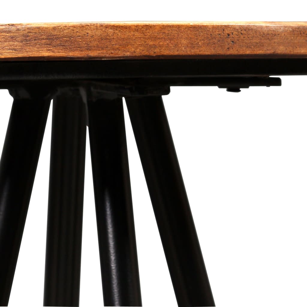 9 Piece Bar Set Solid Acacia Wood and Solid Reclaimed Wood