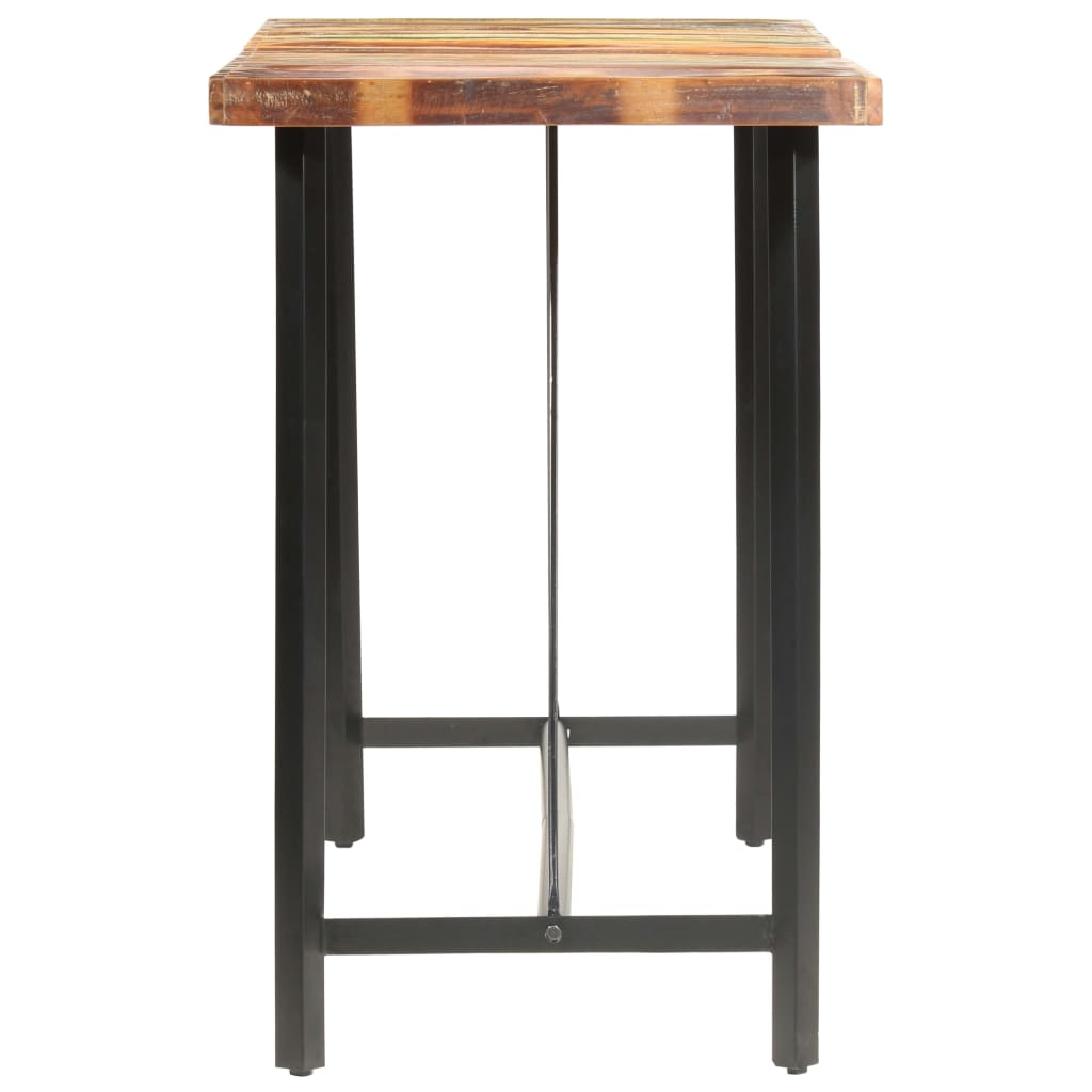 9 Piece Bar Set Solid Reclaimed Wood