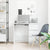 Desk White 90x45x76 cm Engineered Wood