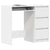 Desk White 90x45x76 cm Engineered Wood
