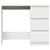 Desk White 90x45x76 cm Engineered Wood