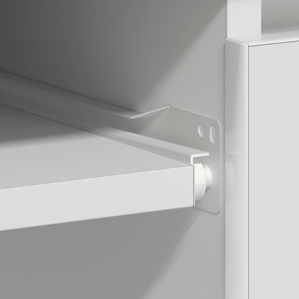 Desk White 90x45x76 cm Engineered Wood