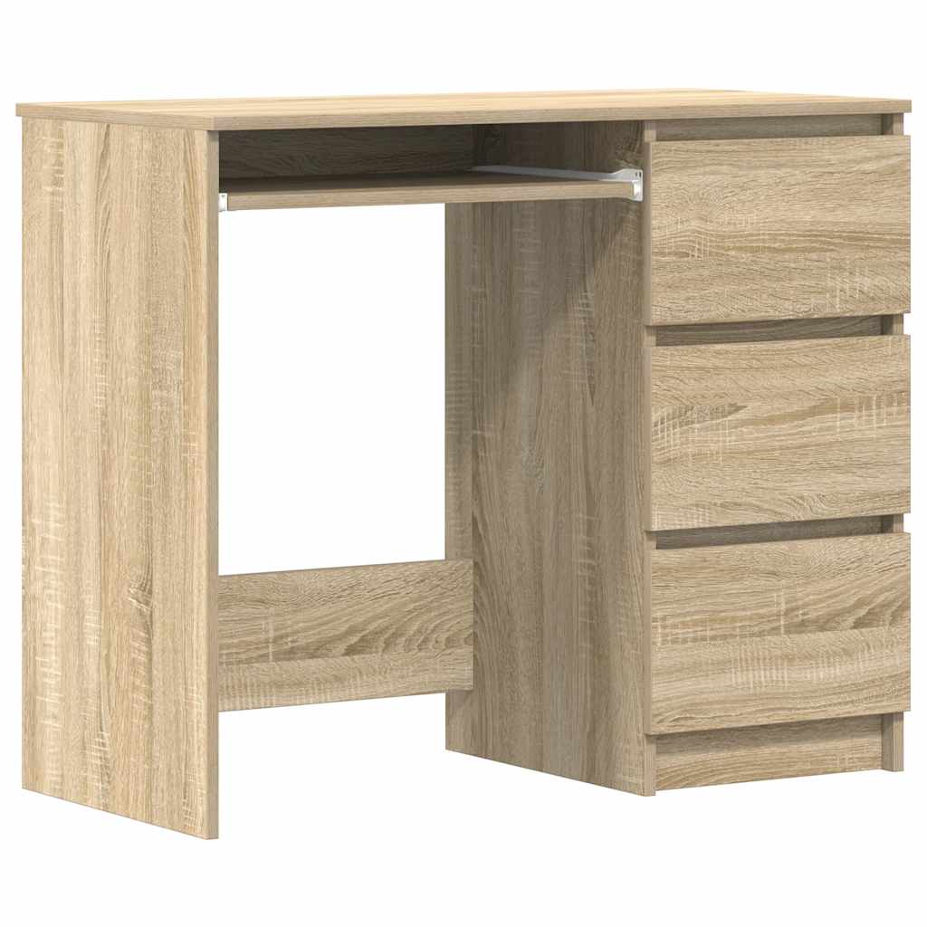Desk Sonoma Oak 90x45x76 cm Engineered Wood