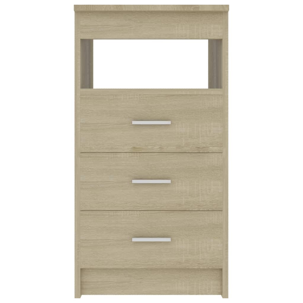 Drawer Cabinet Sonoma Oak 40x50x76 cm Engineered Wood
