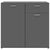 Sideboard Grey 80x36x75 cm Engineered Wood