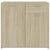 Sideboard Sonoma Oak 80x36x75 cm Engineered Wood