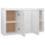 Sideboard High Gloss White 120x36x69 cm Engineered Wood