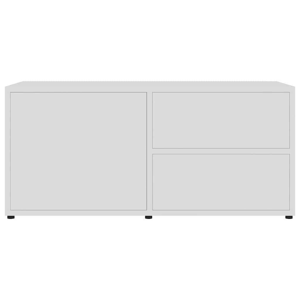 TV Cabinet White 80x34x36 cm Engineered Wood