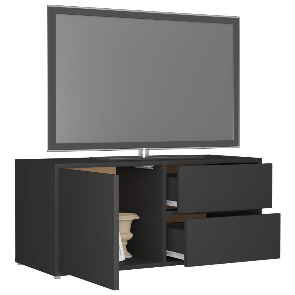 TV Cabinet Grey 80x34x36 cm Engineered Wood