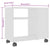 Side Table White 70x35x55 cm Engineered Wood