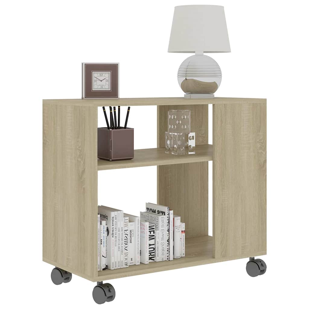 Side Table Sonoma Oak 70x35x60.5 cm Engineered Wood