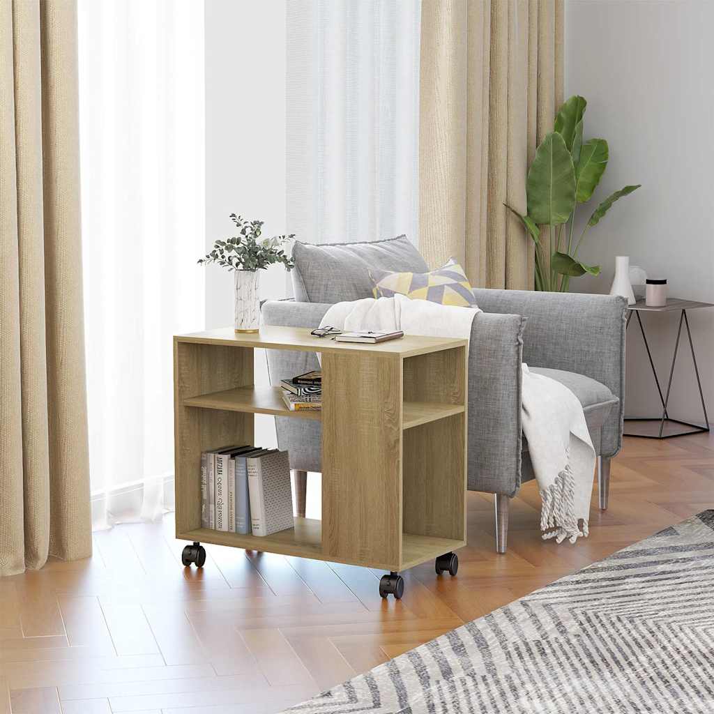 Side Table Sonoma Oak 70x35x60.5 cm Engineered Wood