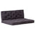Pallet Floor Cushions 2 pcs Cotton Black