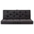 Pallet Floor Cushions 2 pcs Cotton Black