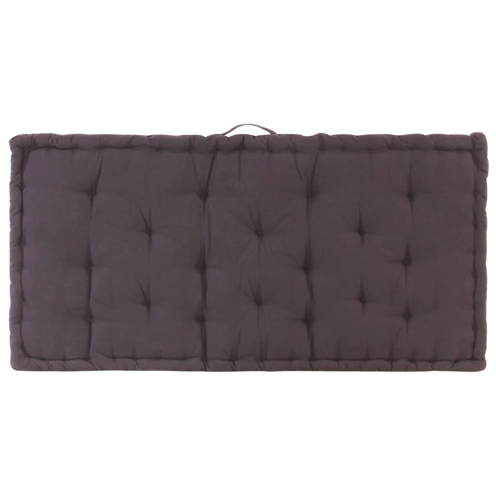 Pallet Floor Cushions 2 pcs Cotton Anthracite