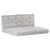 Pallet Floor Cushions 2 pcs Cotton Grey