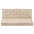 Pallet Floor Cushions 2 pcs Cotton Beige
