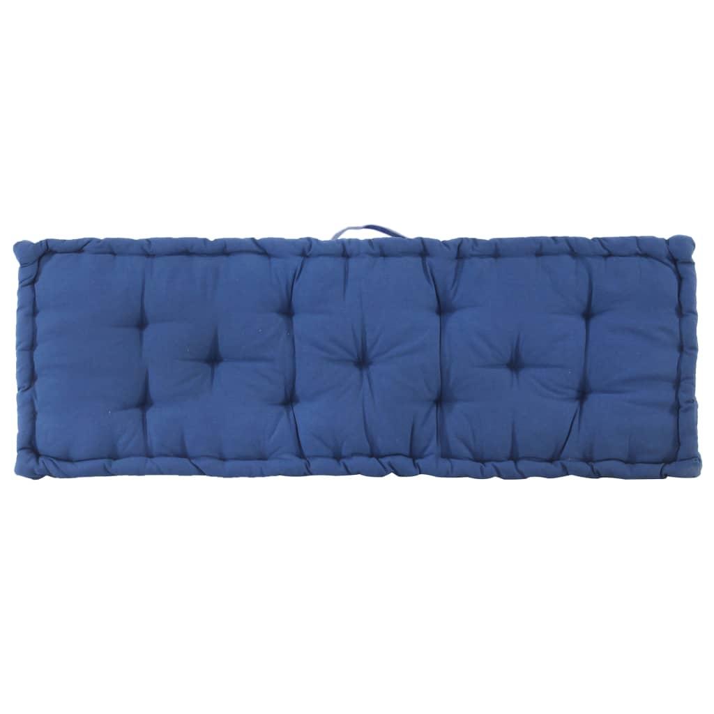Pallet Floor Cushions 2 pcs Cotton Light Blue