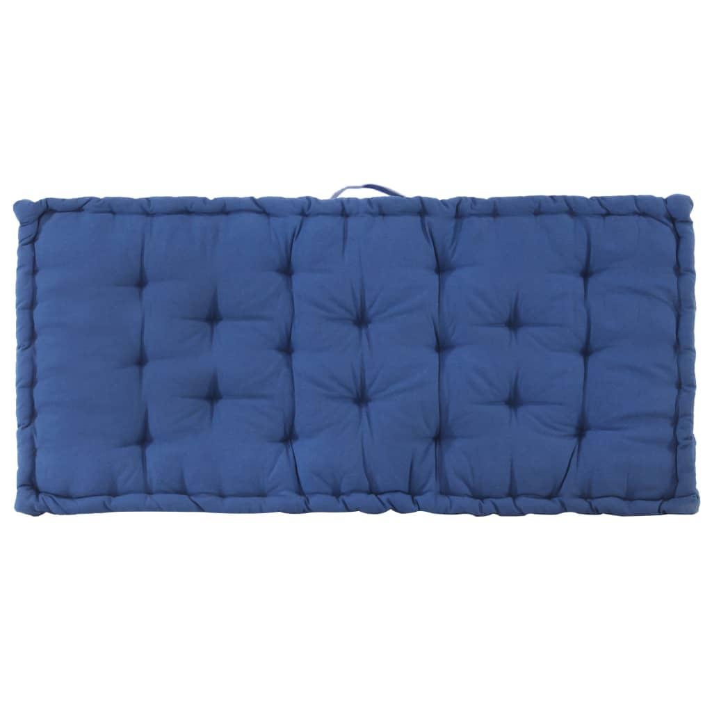 Pallet Floor Cushions 2 pcs Cotton Light Blue
