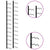 Wall-mounted Wine Rack for 24 Bottles Black Iron