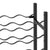 Wine Rack for 48 Bottles Black Metal