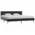 Bed Frame without Mattress Grey Fabric 183x203 cm King