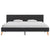 Bed Frame without Mattress Grey Fabric 183x203 cm King