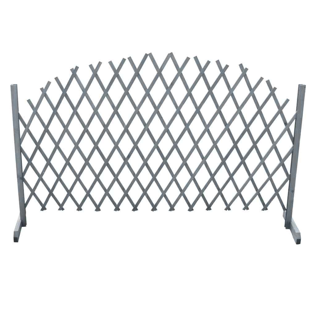 Trellis Fence Solid Firwood 1.8x1 m Grey