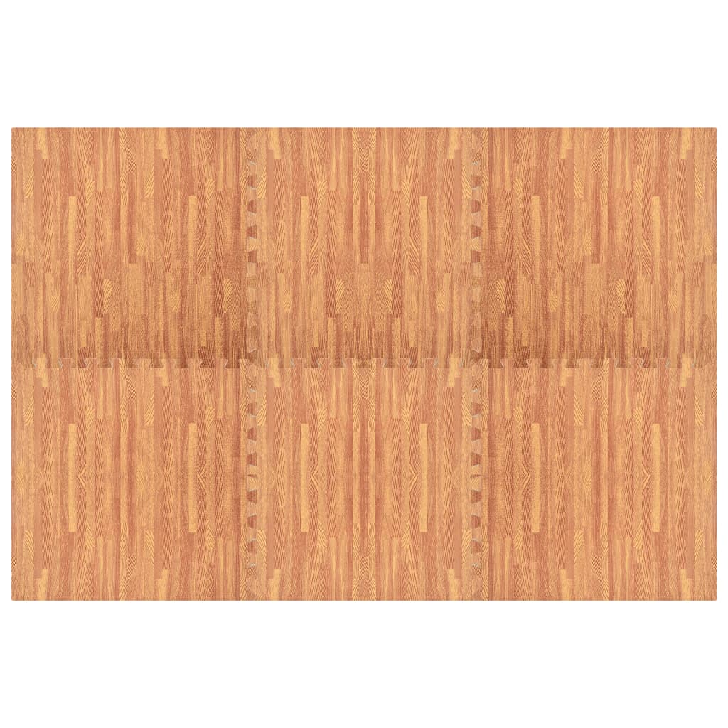 Floor Mats 6 pcs Wood Grain 2.16 m² EVA Foam