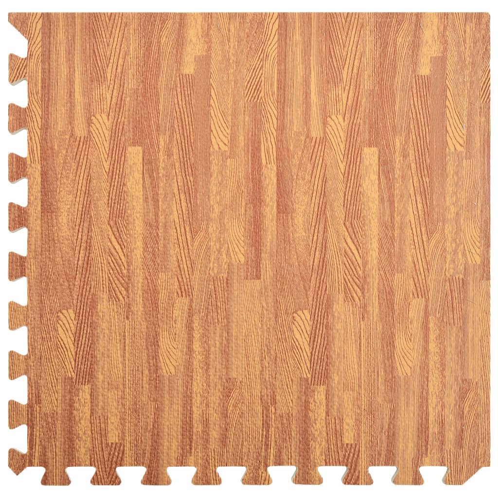 Floor Mats 6 pcs Wood Grain 2.16 m² EVA Foam