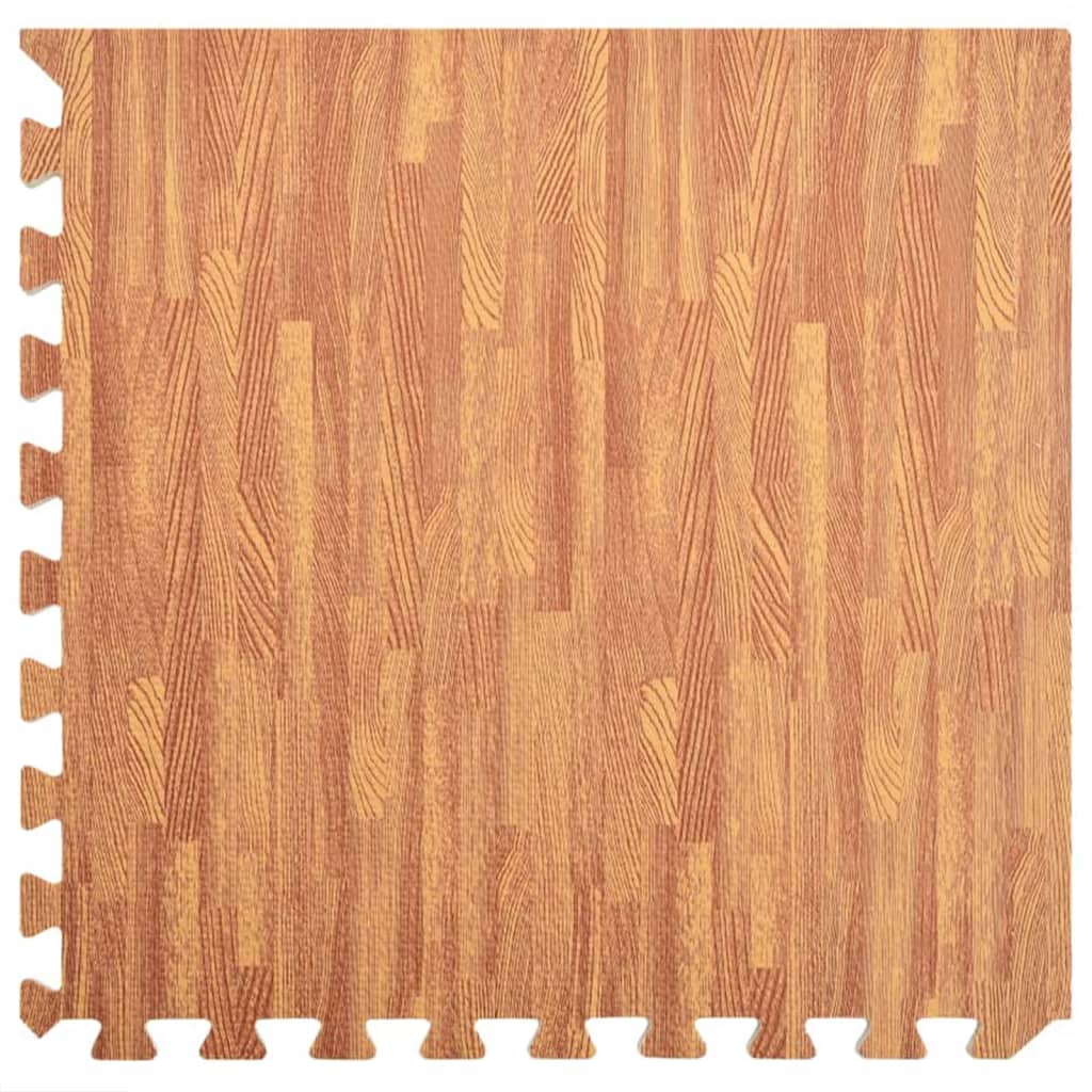 Floor Mats 24 pcs Wood Grain 8.64 m² EVA Foam