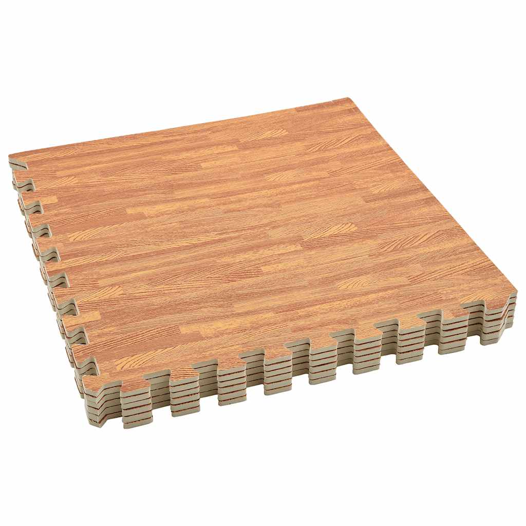 Floor Mats 24 pcs Wood Grain 8.64 m² EVA Foam