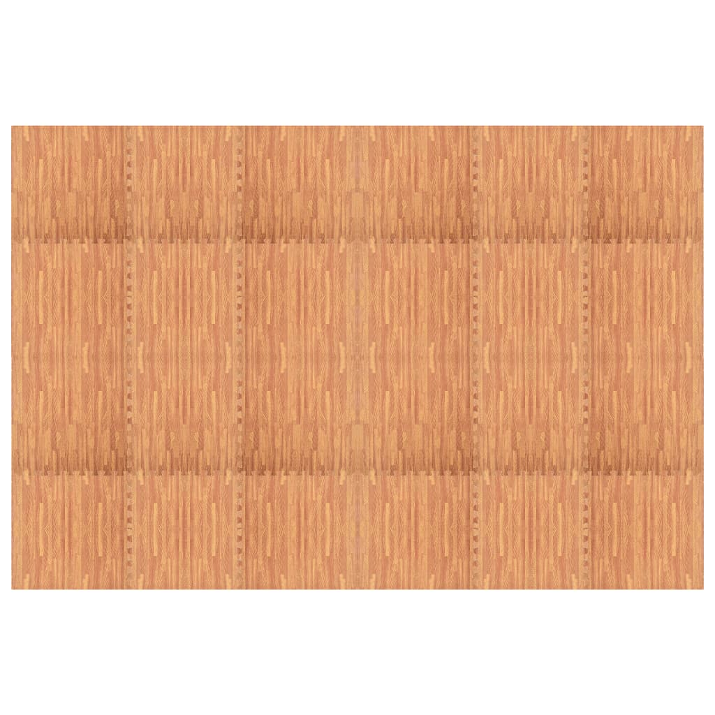 Floor Mats 24 pcs Wood Grain 8.64 m² EVA Foam