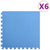 Floor Mats 6 pcs 2.16 m² EVA Foam Blue