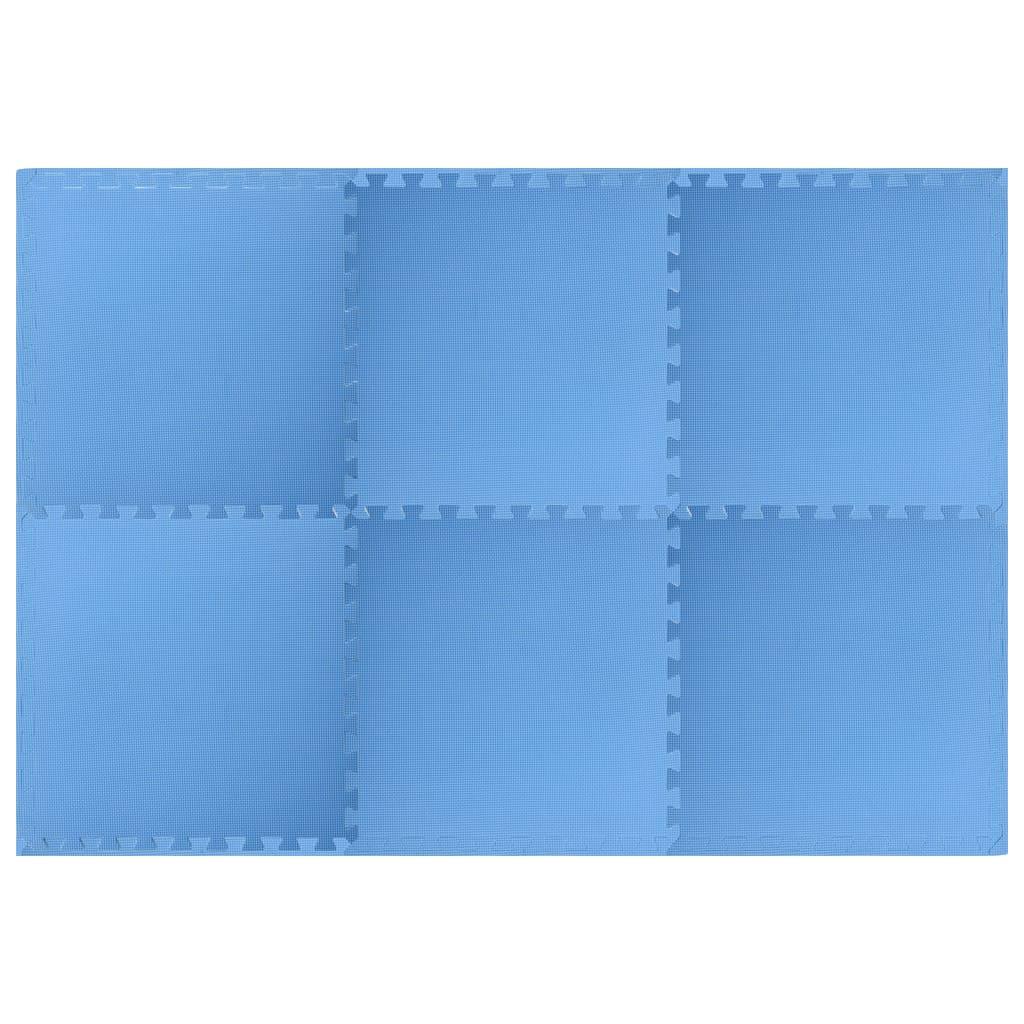 Floor Mats 6 pcs 2.16 m² EVA Foam Blue