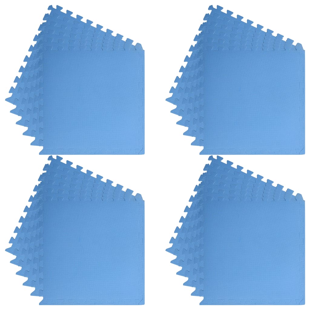 Floor Mats 24 pcs 8.64 m² EVA Foam Blue