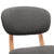 Bar Stools 2 pcs Dark Grey Fabric