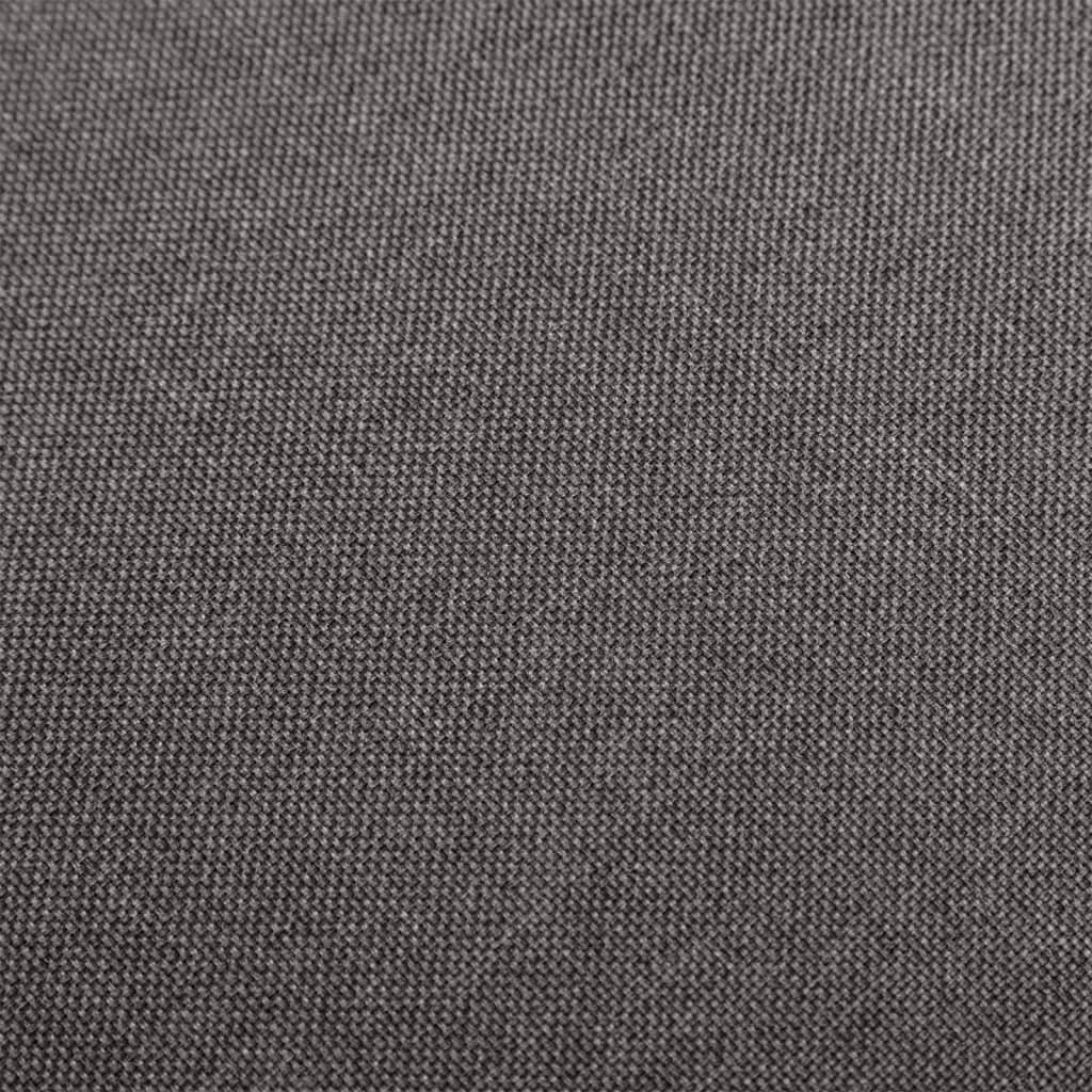 Bar Stools 2 pcs Dark Grey Fabric